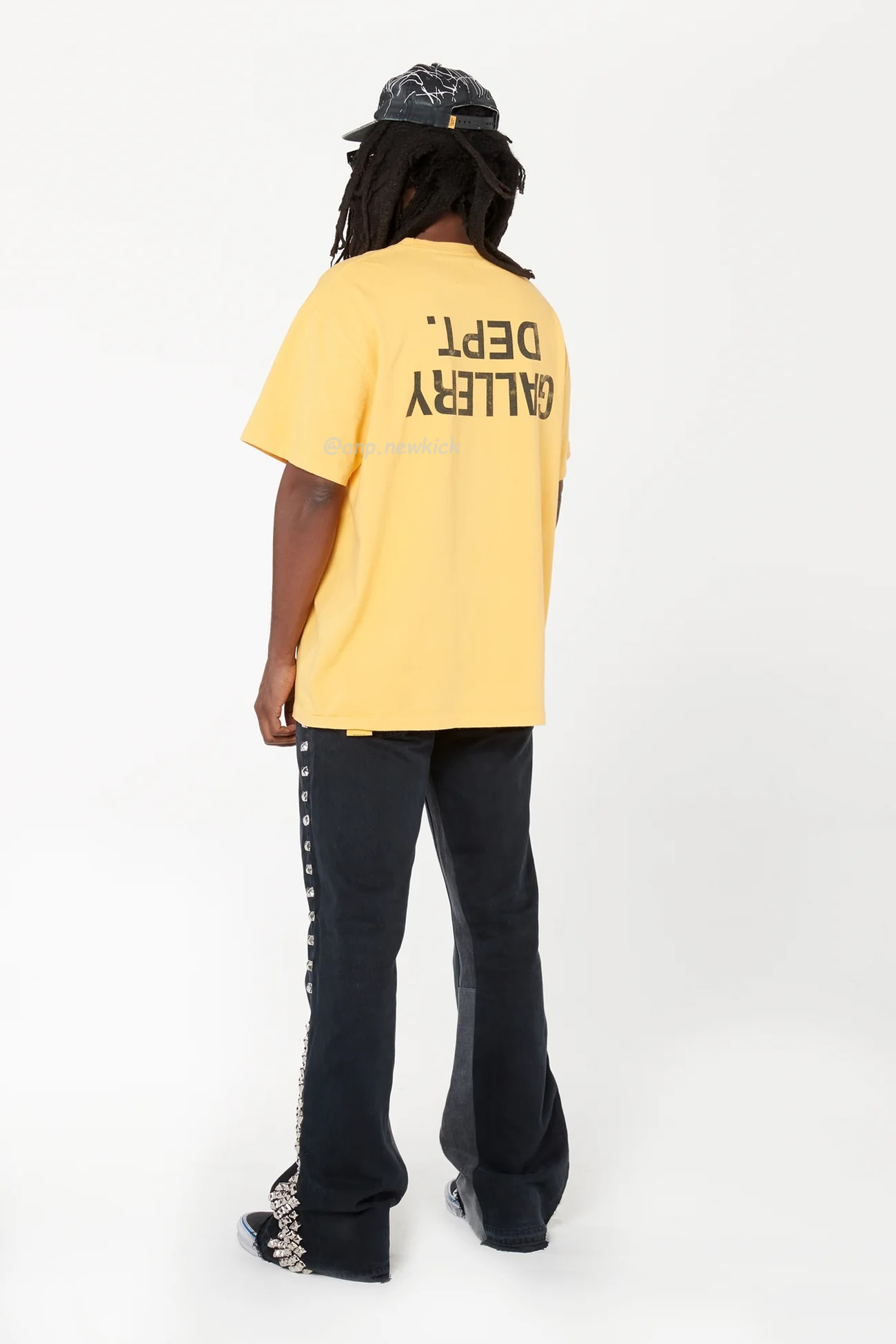 Gallery Dept Fucked Up Reverse English Logo Printed Short Sleeve T Shirt (8) - www.newkick.vip